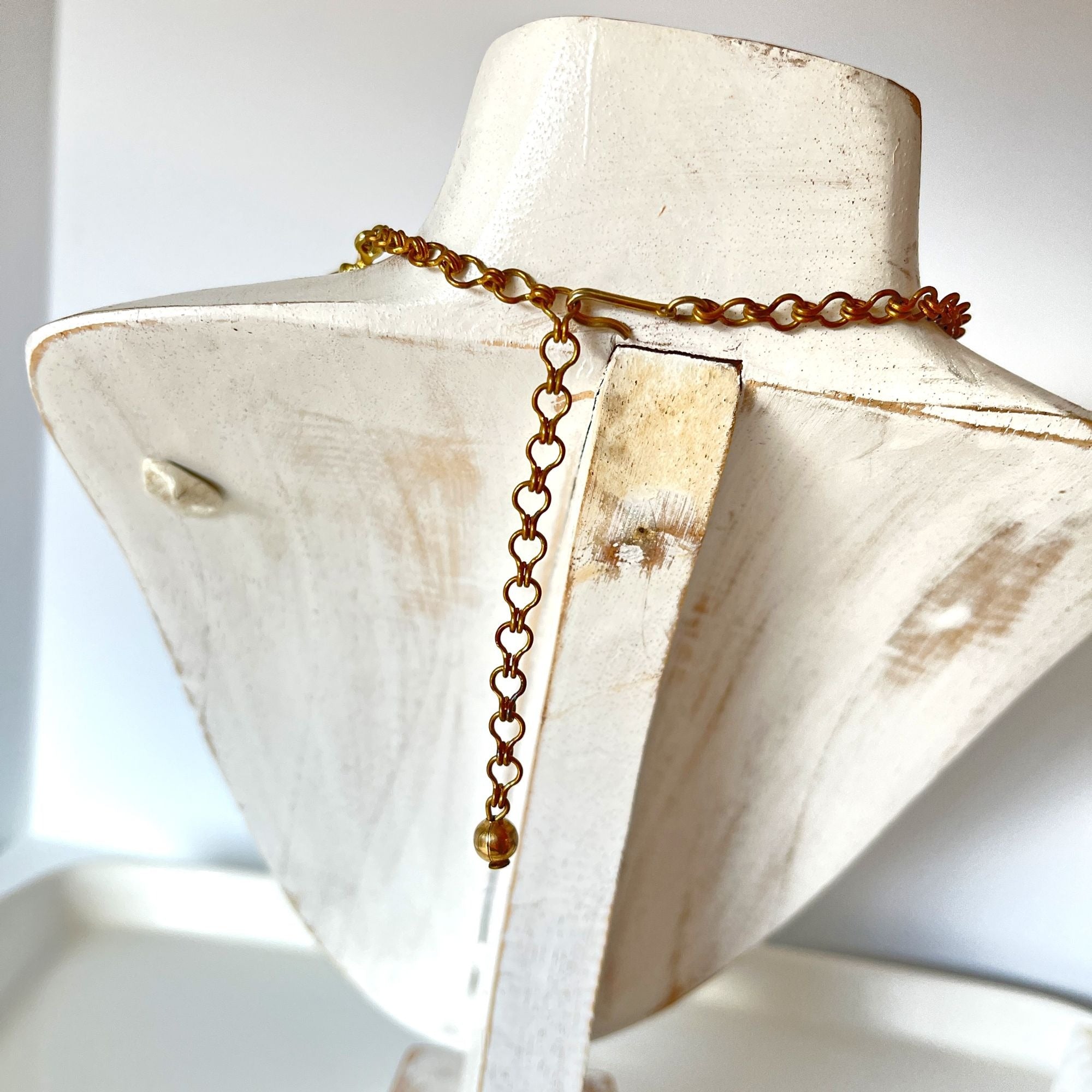 Vintage 1960s Faux Leopard Animal Hide Fur Choker Necklace