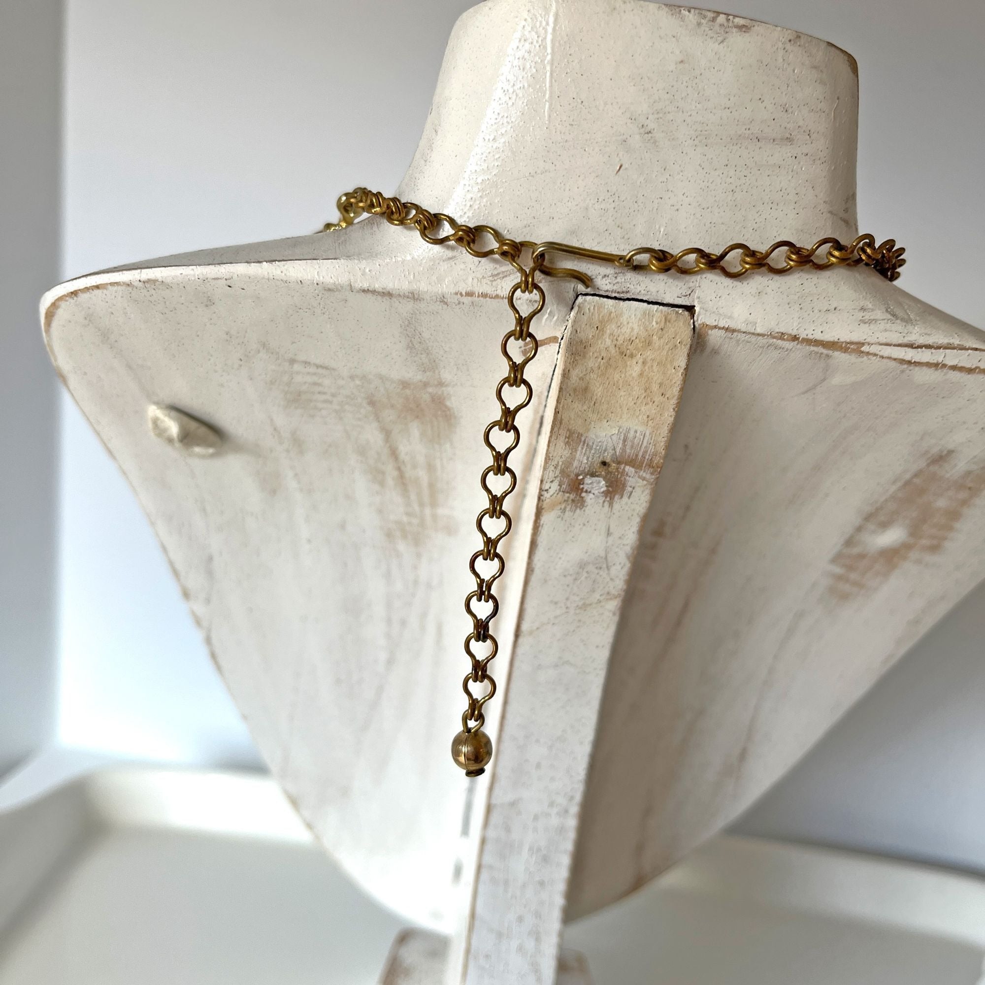 Vintage 1960s Faux Leopard Animal Hide Fur Choker Necklace