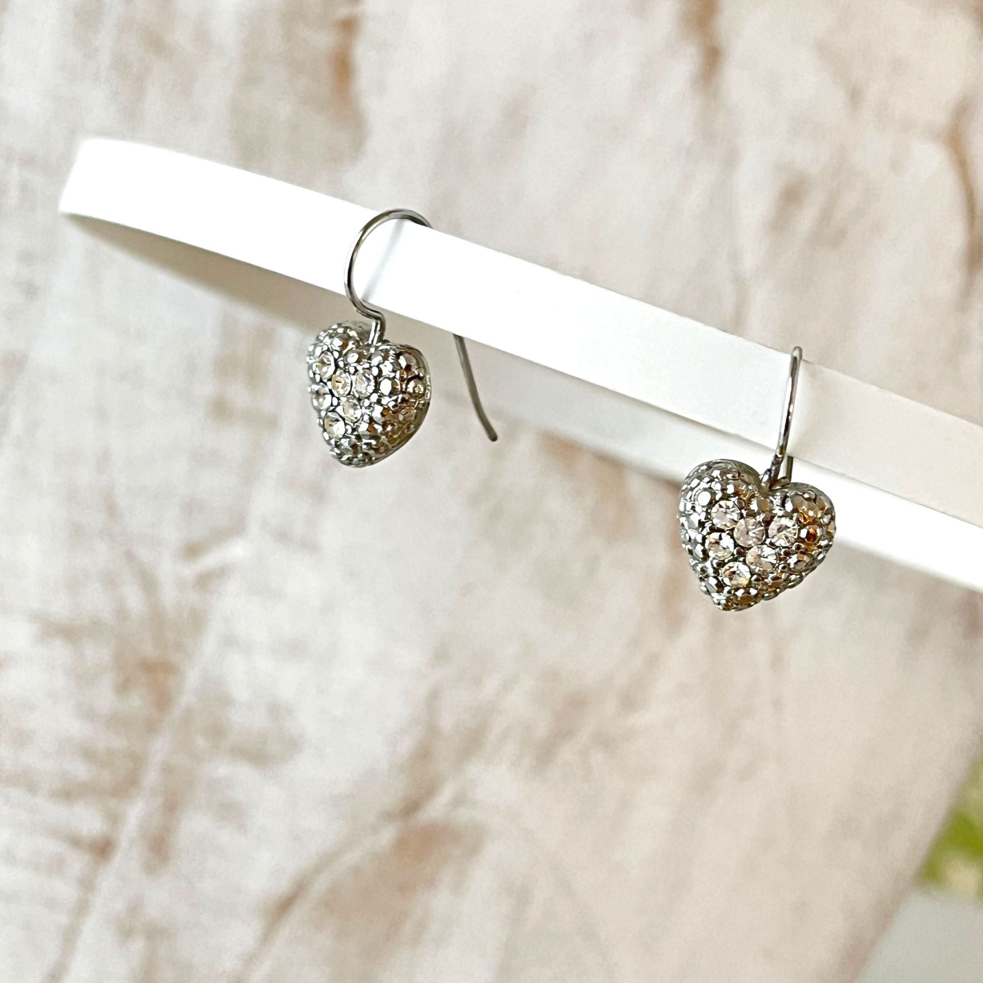 Pretty Pierced Puffy Heart Earrings by Limited